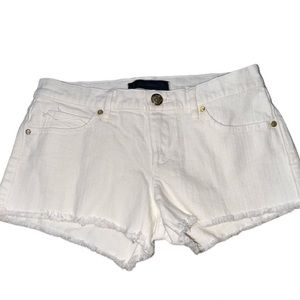 White juicy couture jean shorts